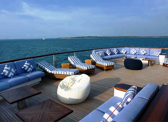 Motor Yacht Polar Star - Aft Deck Sun Seating